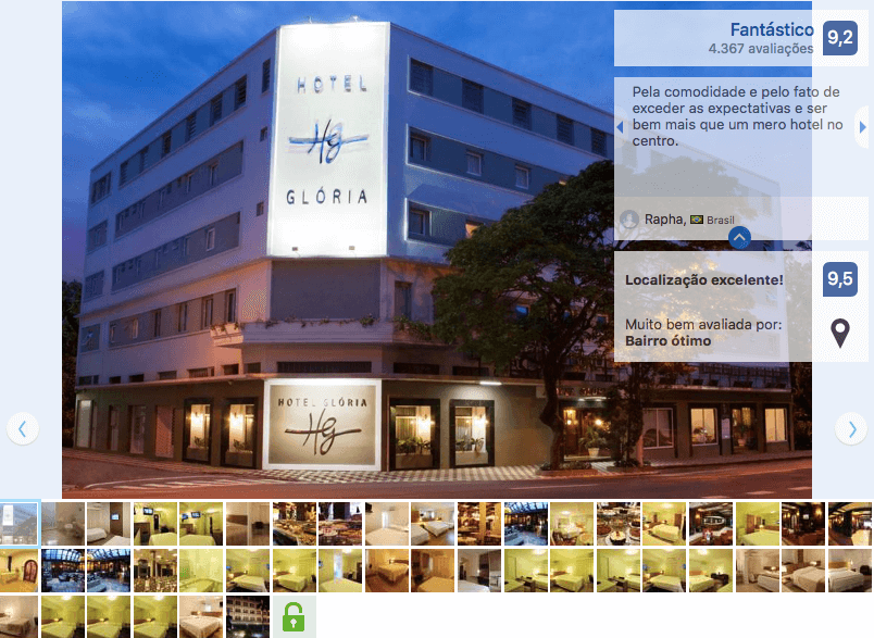 Hotéis no centro turístico de Blumenau: Hotel Glória