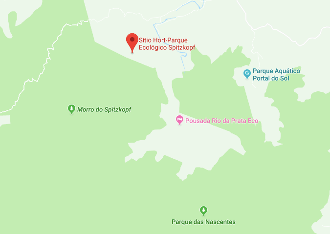 Parque Spitzkopf em Blumenau: Mapa