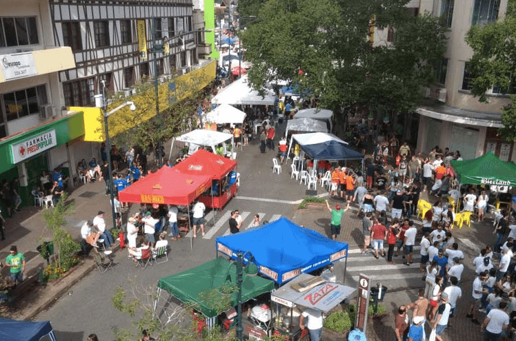 O que fazer no verão em Blumenau: Rua XV de Novembro