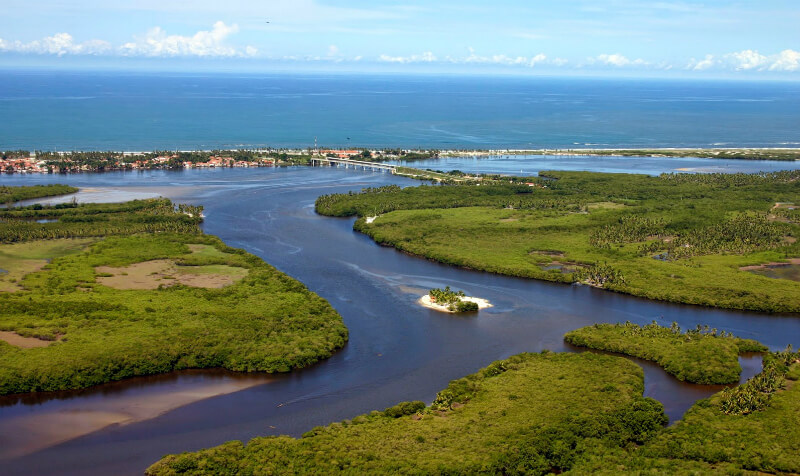 Lagoa Mundaú próximo ao Parque Municipal de Maceió