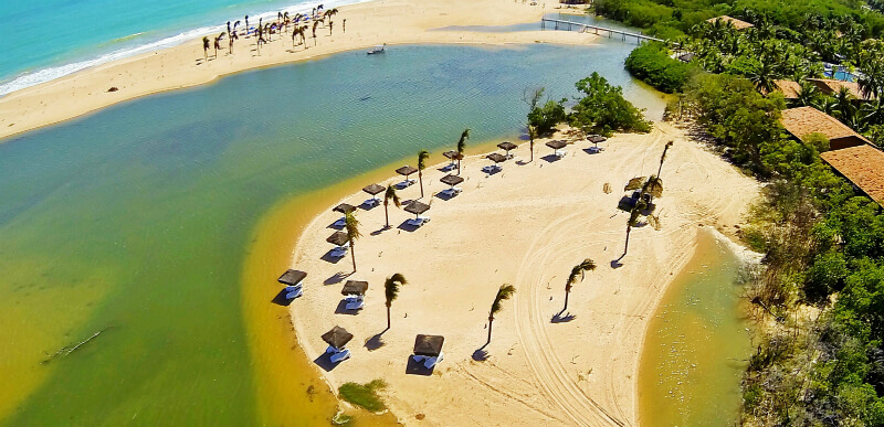 Resort na praia Pratagy em Maceió
