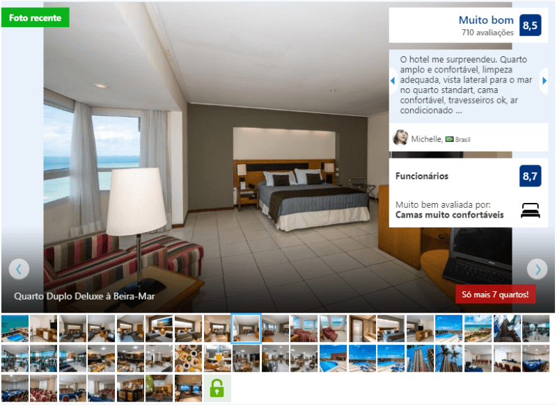 Hotéis no centro turístico de Natal: Quarto do Othon Suites Natal