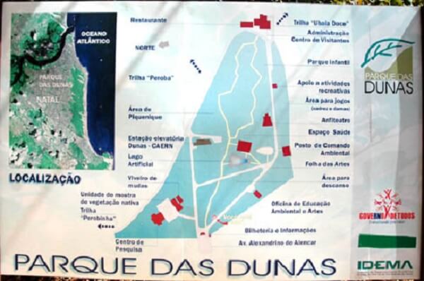 Estrutura do Parque Estadual Dunas de Natal