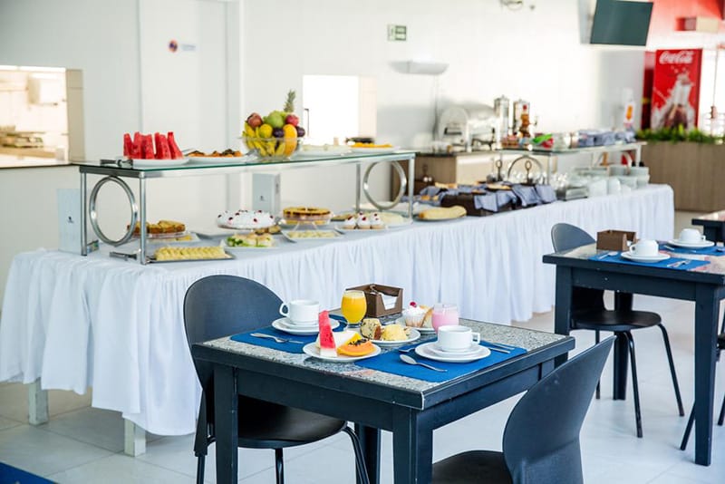 Café da manhã do Hotel Ilha Costeira em São Luís