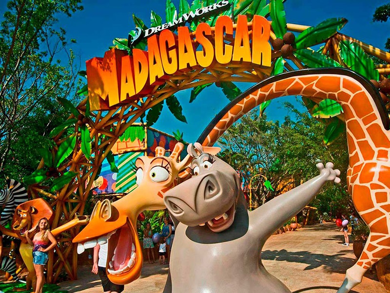 Áredo do filme Madagascar no Beto Carrero World 