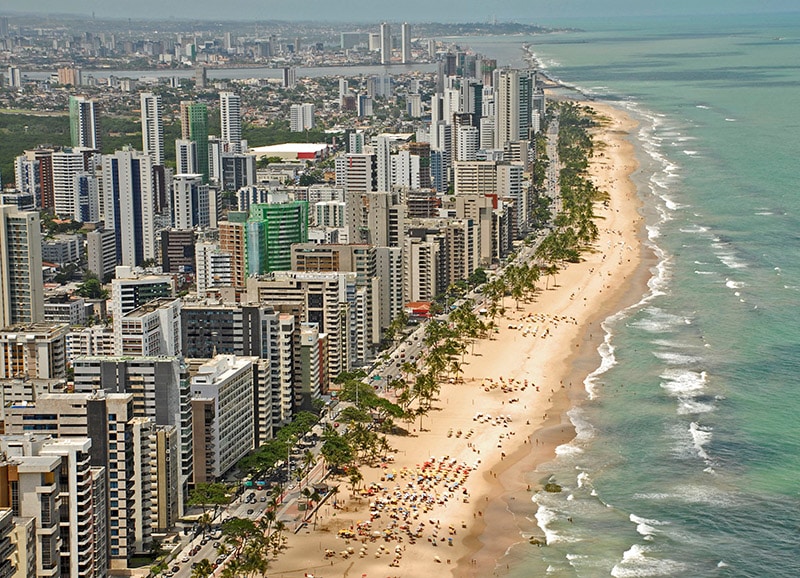 Orla da Praia de Boa Viagem em Recife